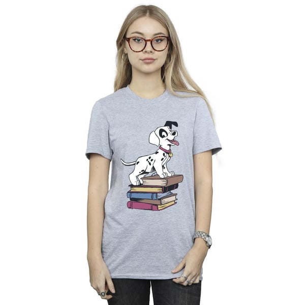 Disney Womens/Ladies 101 Dalmatians Books Cotton Boyfriend T-Shirt