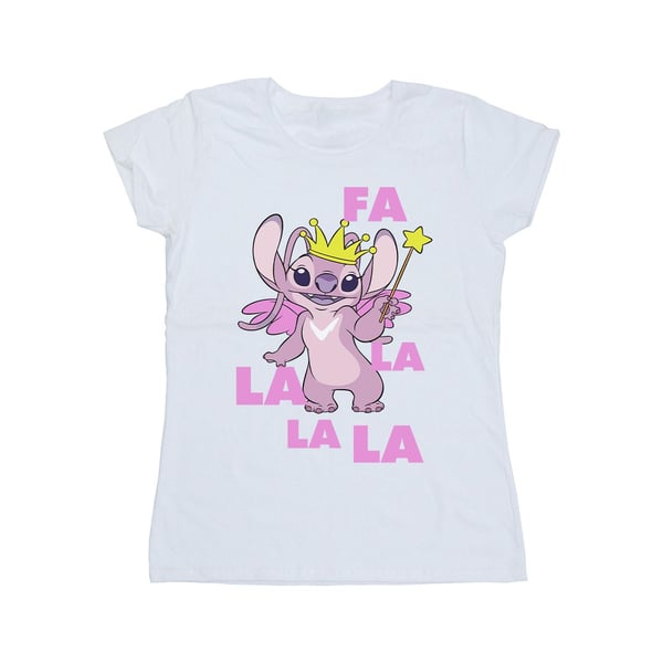 Disney Womens/Ladies Lilo & Stitch Angel Fa La La Cotton T-Shirt