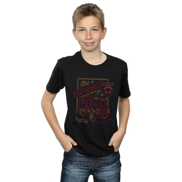 Marvel Boys Deadpool The Despicable Food Truck T-Shirt