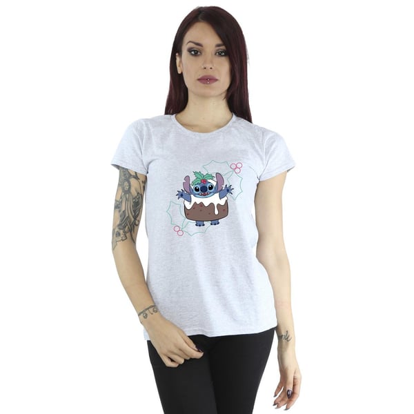 Disney Womens/Ladies Lilo & Stitch Pudding Holly Cotton T-Shirt