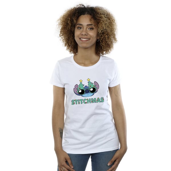 Disney Womens/Ladies Lilo & Stitch Stitchmas Glasses Cotton T-Shirt