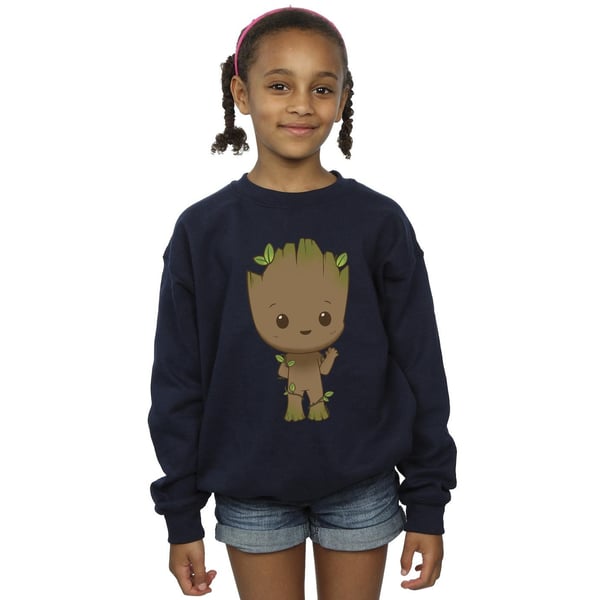 Marvel Girls I Am Groot Chibi Wave Pose Sweatshirt