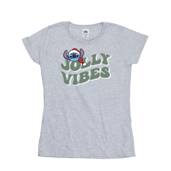 Disney Dam/Dam Lilo & Stitch Jolly Chilling Vibes T-shirt i bomull