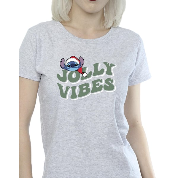 Disney Womens/Ladies Lilo & Stitch Jolly Chilling Vibes Cotton T-Shirt