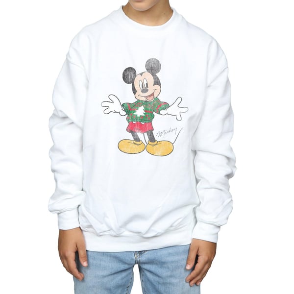 Disney Boys Mickey Mouse Christmas Jumper Sweatshirt