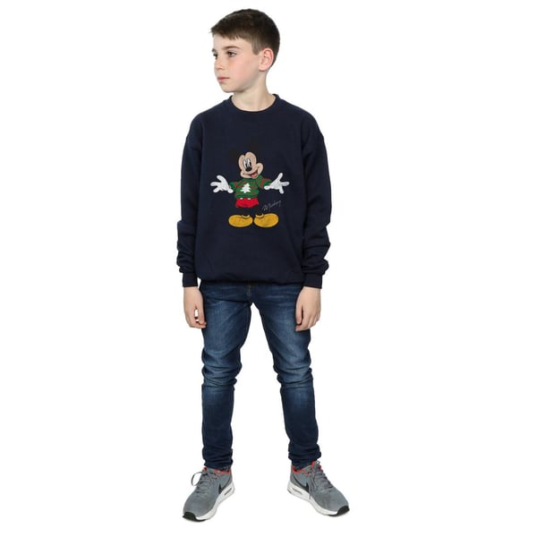 Disney Boys Mickey Mouse Christmas Jumper Sweatshirt