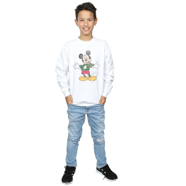 Disney Boys Mickey Mouse Christmas Jumper Sweatshirt