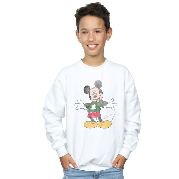 Disney Boys Mickey Mouse Christmas Jumper Sweatshirt