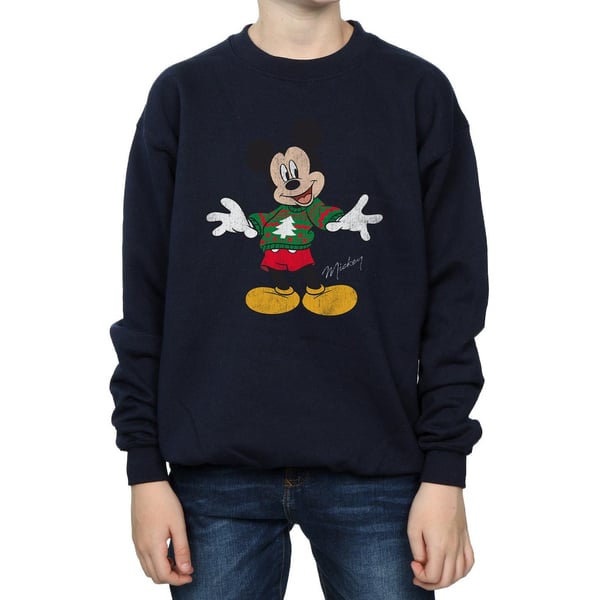 Disney Boys Mickey Mouse Christmas Jumper Sweatshirt