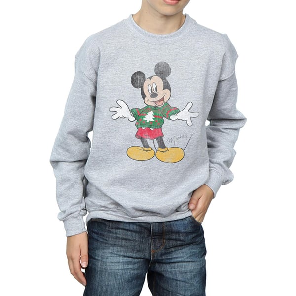 Disney Boys Mickey Mouse Christmas Jumper Sweatshirt