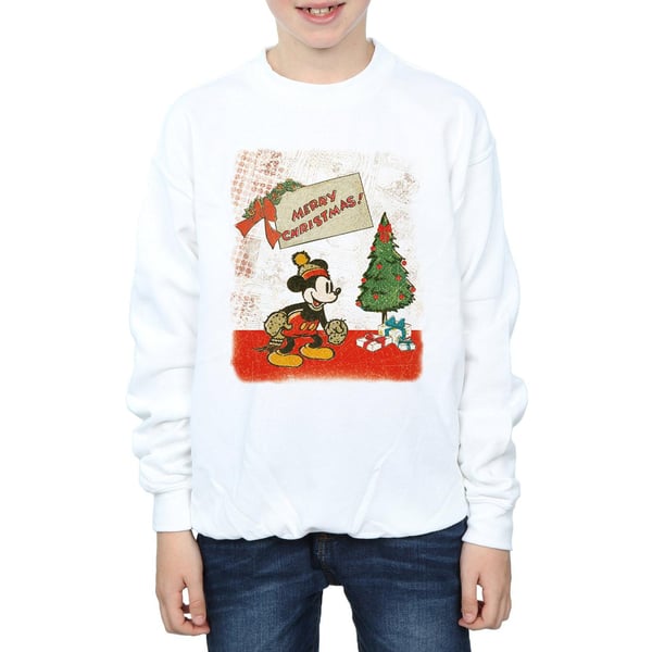 Disney Boys Mickey Mouse Vintage Christmas Sweatshirt