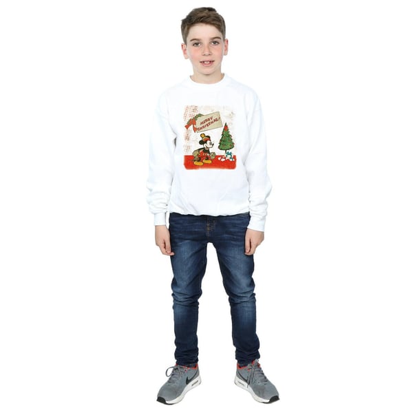 Disney Boys Mickey Mouse Vintage Christmas Sweatshirt