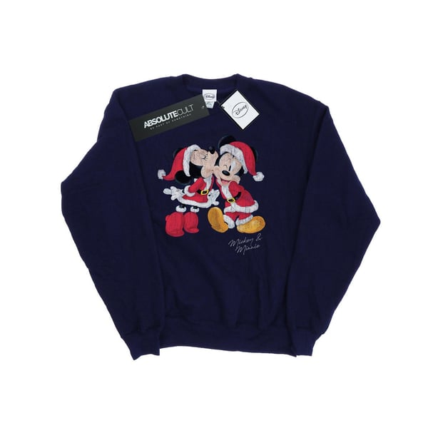 Disney Boys Mickey And Minnie Christmas Kiss Sweatshirt