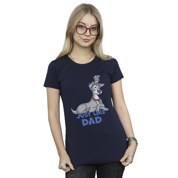 Disney Womens/Ladies Lady And The Tramp Just Like Dad Cotton T-Shirt