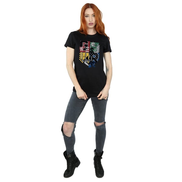 Harry Potter Womens/Ladies Hogwarts Varsity Cotton Boyfriend T-Shirt