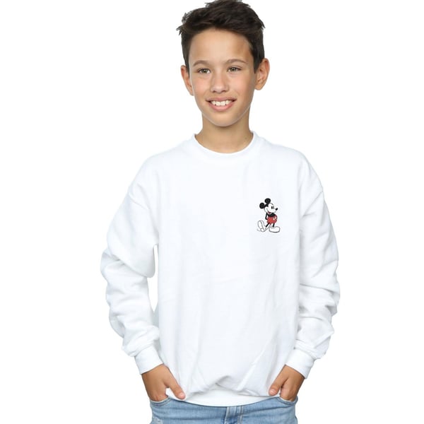 Disney Boys Mickey Mouse Kickin Retro Chest Sweatshirt