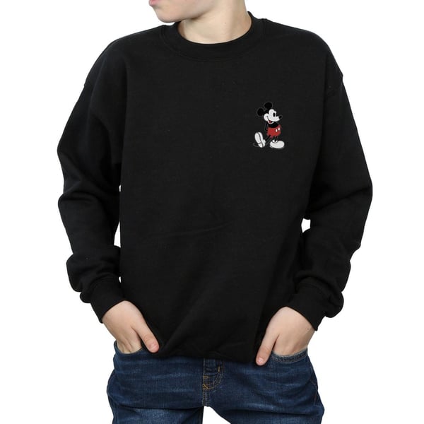 Disney Boys Mickey Mouse Kickin Retro Chest Sweatshirt
