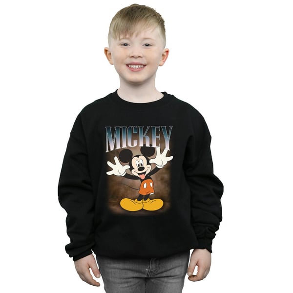 Disney Boys Mickey Mouse Tongue Montage Sweatshirt