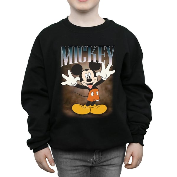 Disney Boys Mickey Mouse Tongue Montage Sweatshirt