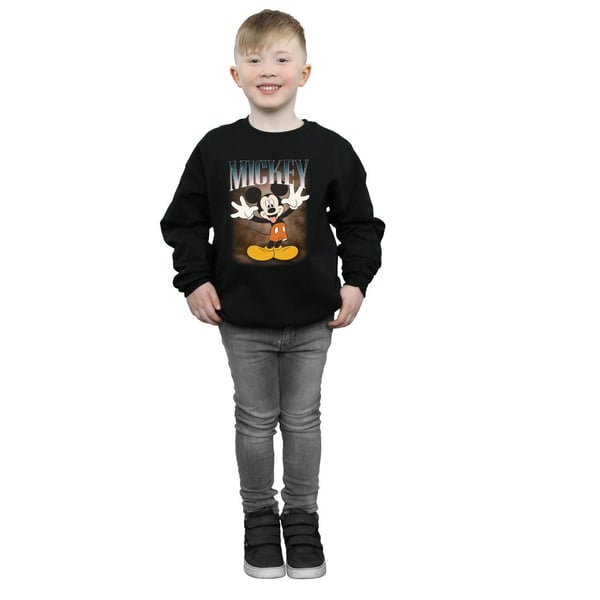 Disney Boys Mickey Mouse Tongue Montage Sweatshirt