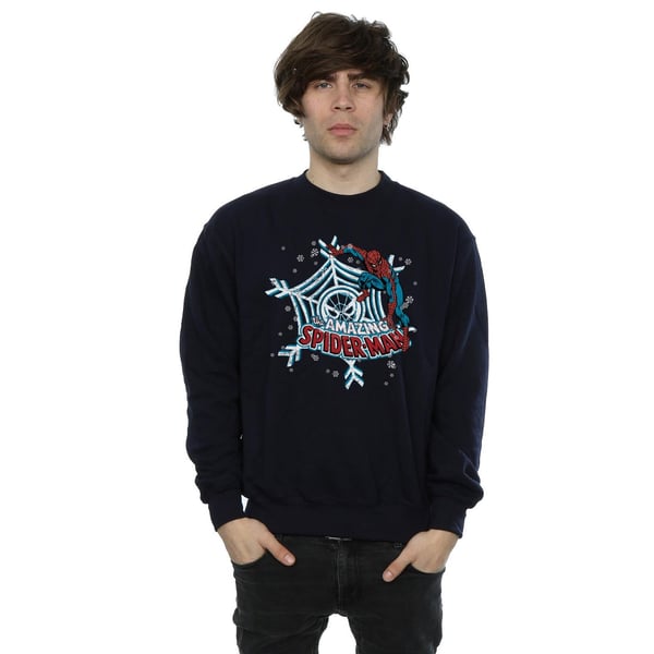 Marvel Mens Christmas Spider-Man Sweatshirt