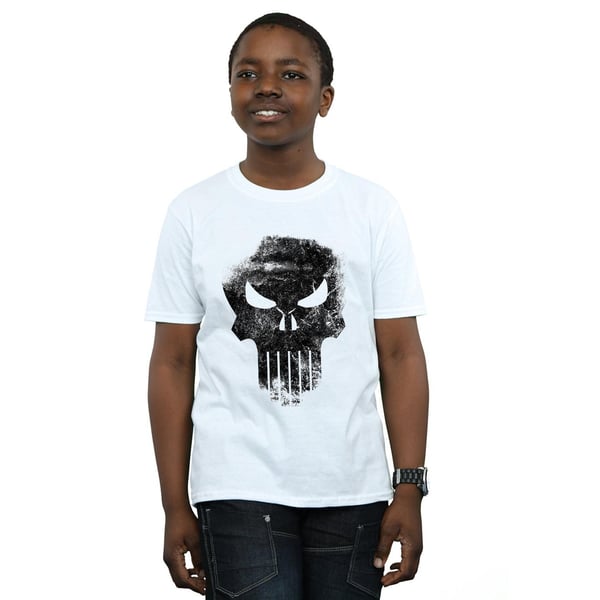 Marvel Boys The Punisher Distrressed Skull T-Shirt