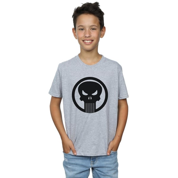 Marvel Boys The Punisher Skull Circle T-paita