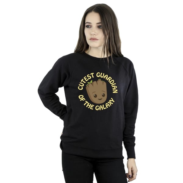 Marvel Womens/Ladies I Am Groot Cutest Guardian Sweatshirt