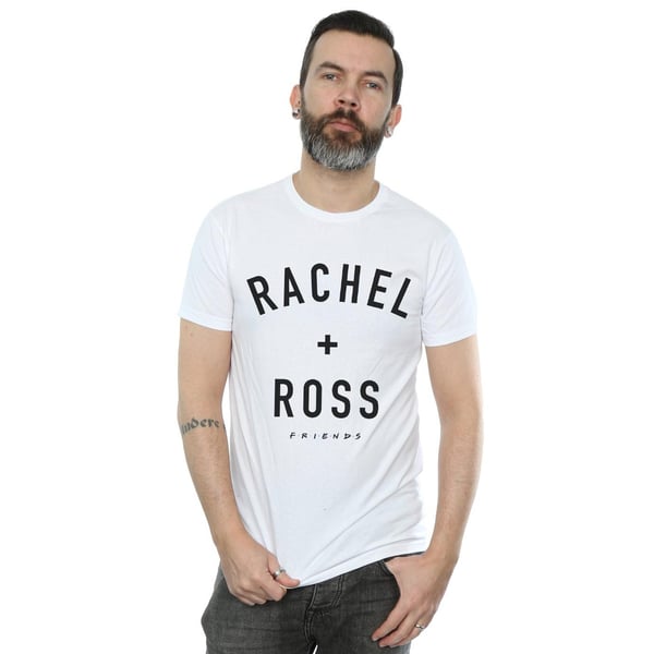 Friends Mens Rachel And Ross Text T-Shirt