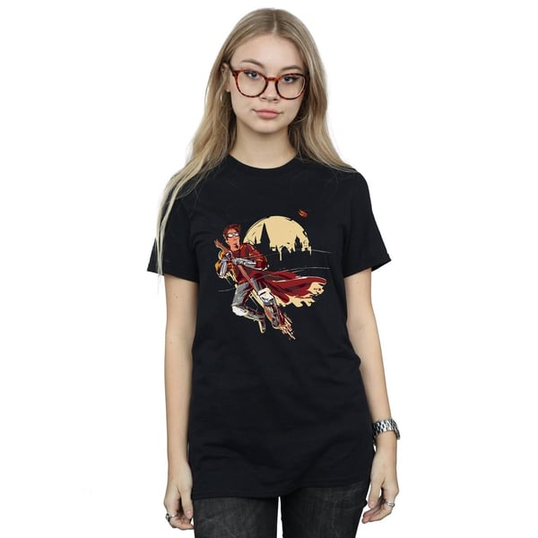 Harry Potter Womens/Ladies Quidditch Seeeker Cotton Boyfriend T-Shirt