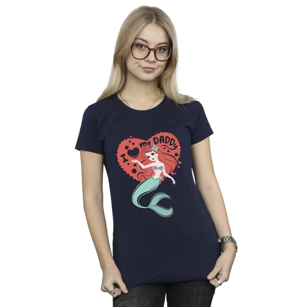 Disney Womens/Ladies The Little Mermaid Love Daddy Cotton T-Shirt