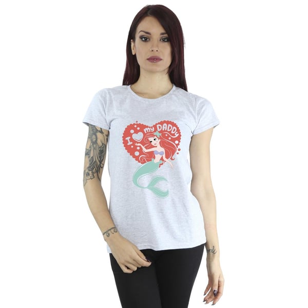 Disney Womens/Ladies The Little Mermaid Love Daddy Cotton T-Shirt