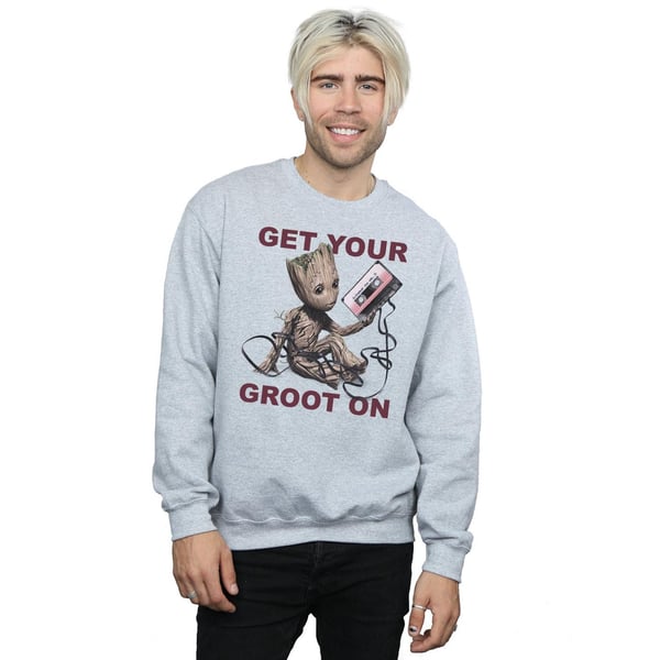 Marvel Mens Guardians Of The Galaxy Get Your Groot On Sweatshirt
