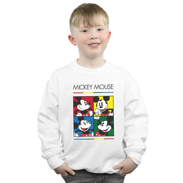 Disney Boys Mickey Mouse Square Colour Sweatshirt