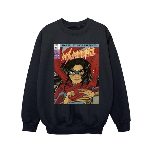 Marvel Girls Ms Marvel Comic Poster Sweatshirt