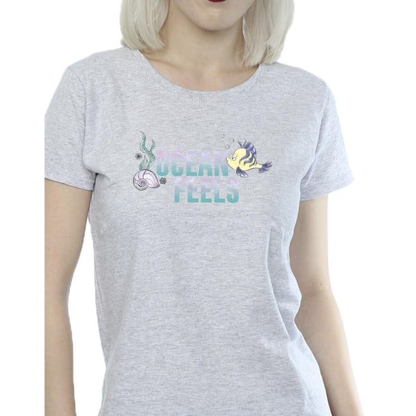 Disney Womens/Ladies The Little Mermaid Ocean Cotton T-Shirt