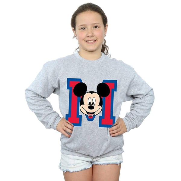 Disney Girls Mickey Mouse M Face Sweatshirt
