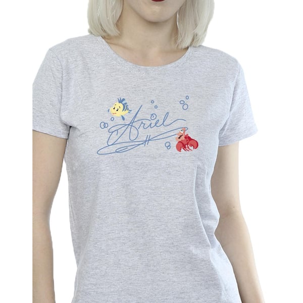 Disney Womens/Ladies The Little Mermaid Ariel Cotton T-Shirt