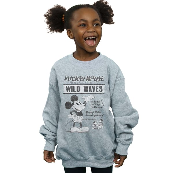 Disney Girls Mickey Mouse Making Waves Sweatshirt