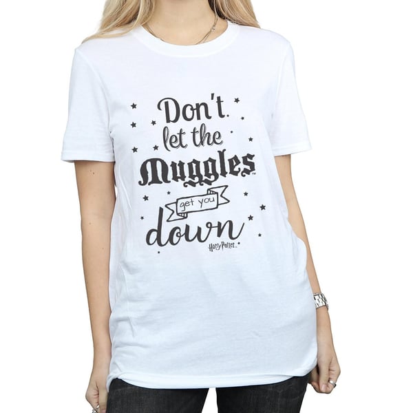 Harry Potter Womens/Ladies Don´t Let The Muggles Cotton Boyfriend T-Shirt