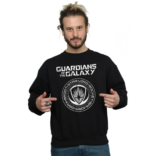 Marvel Mens Guardians Of The Galaxy Vol. 2 Distressed Seal Sweatshirt