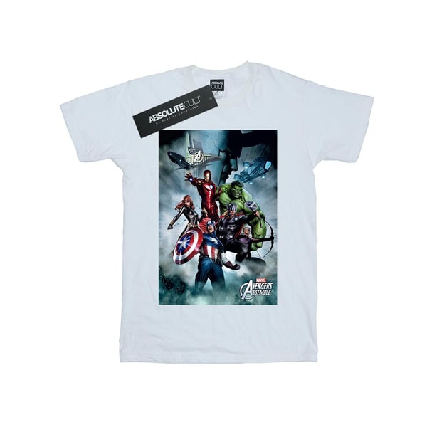 Marvel Girls Avengers Team Montage Cotton T-Shirt