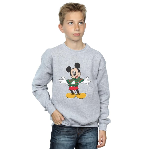 Disney Boys Mickey Mouse Christmas Jumper Stroke Sweatshirt