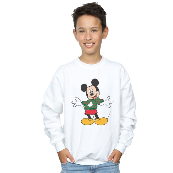Disney Boys Mickey Mouse Christmas Jumper Stroke Sweatshirt