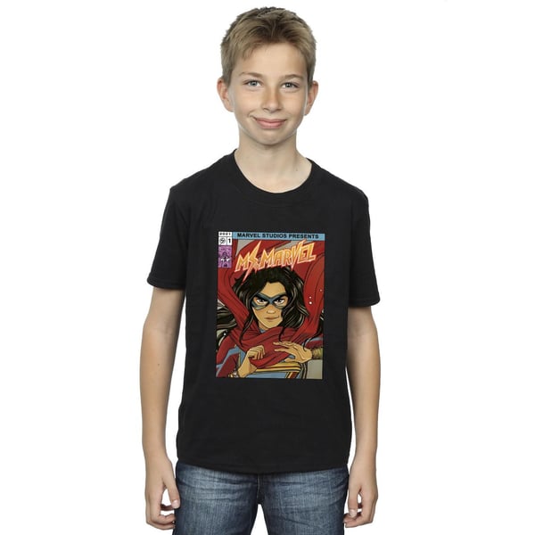 Marvel Boys Ms Marvel Comic Poster T-Shirt