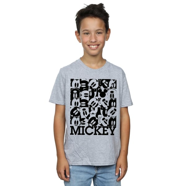 Disney Boys Mickey Mouse Grid T-Shirt