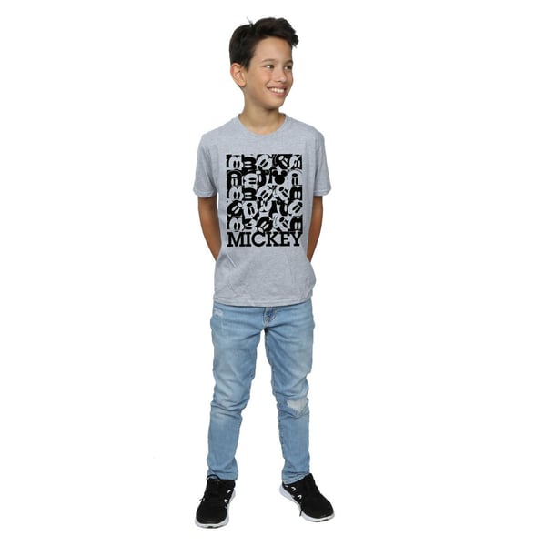 Disney Boys Mickey Mouse Grid T-Shirt