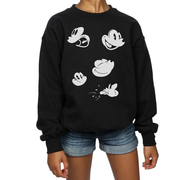 Disney Girls Mickey Mouse Faces Sweatshirt