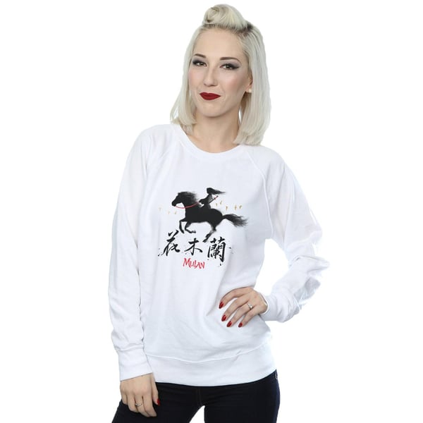 Disney Womens/Ladies Mulan Movie Wind Silhouette Sweatshirt