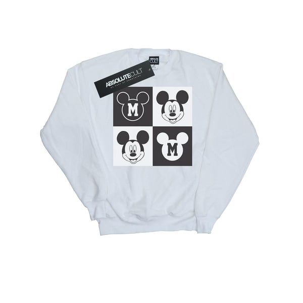 Disney Girls Mickey Mouse Smiling Squares Sweatshirt